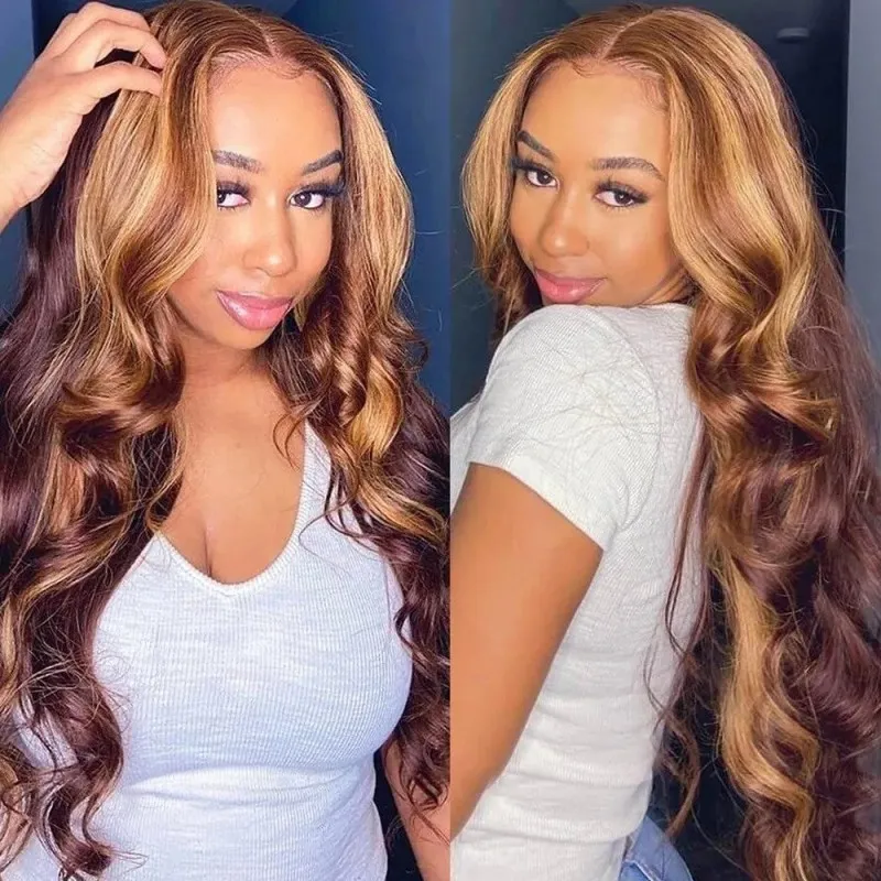 Honey blonde wig